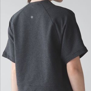 Lululemon Blissed Out Cropped Short Sleeve Sweater